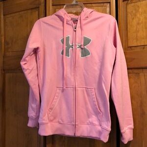 Under Armour Full Zip Hoodie Light Pink